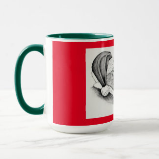 Christmas Horse and Santa Claus Mug