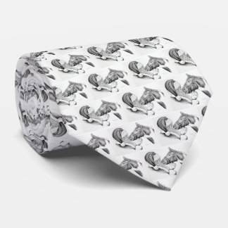 Christmas Horse and Santa Claus Tie