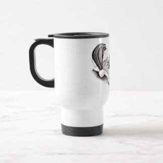 Christmas Horse and Santa Claus Travel Mug