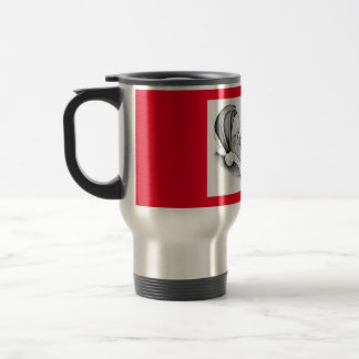 Christmas Horse and Santa Claus Travel Mug