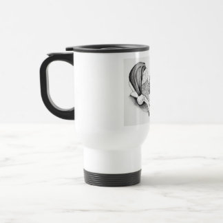 Christmas Horse and Santa Claus Travel Mug