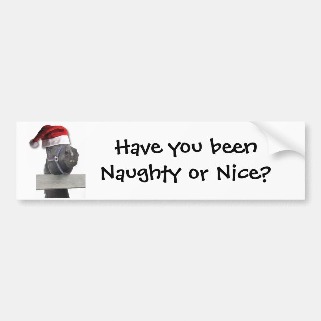 Christmas Horse Bumper Sticker (Front)