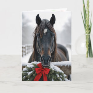 Christmas Horse Card