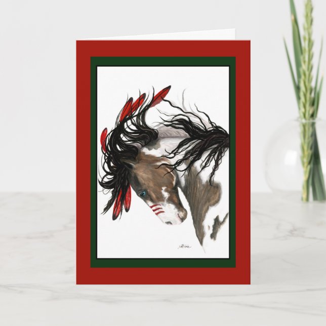 Christmas Horse Card by Bihrle (Front)