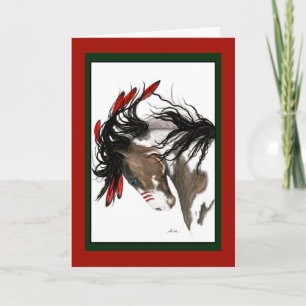 Christmas Horse Card by Bihrle