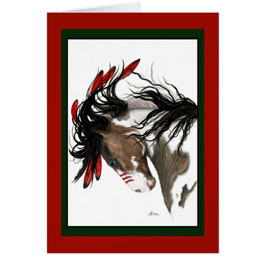 Christmas Horse Card by Bihrle