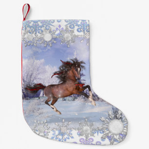 Christmas Horse & Cardinal Christmas Stocking