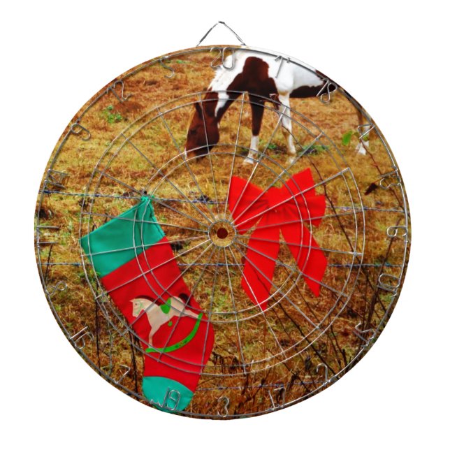 Christmas Horse Dartboard (Front)