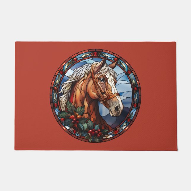 Christmas Horse Doormat (Front)