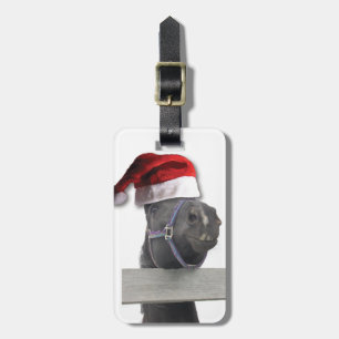 Christmas Horse Luggage Tag