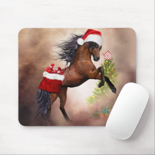 Christmas Horse Mouse Mat