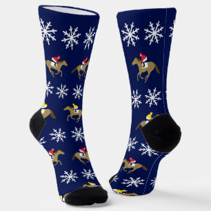 Christmas Horse Racing Socks