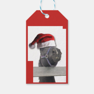 Christmas Horse Santa Claus Gift Tags