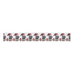 Christmas Horse Santa Claus Grosgrain Ribbon