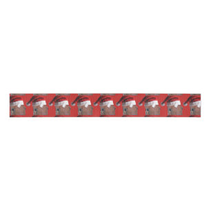 Christmas Horse Santa Claus Grosgrain Ribbon