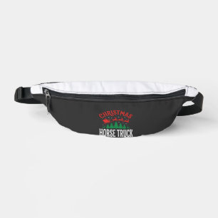 Christmas Horse Truck Santa Sleigh Bum Bags
