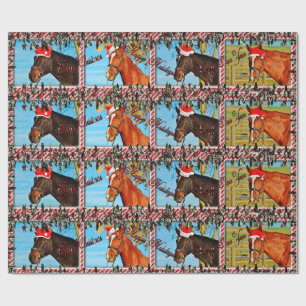 Christmas Horse Wrapping Paper