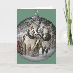 Christmas Horses Holiday Card