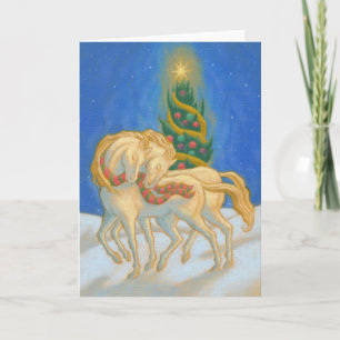 Christmas Horses Holiday Card