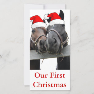 Christmas Horses Holiday Card