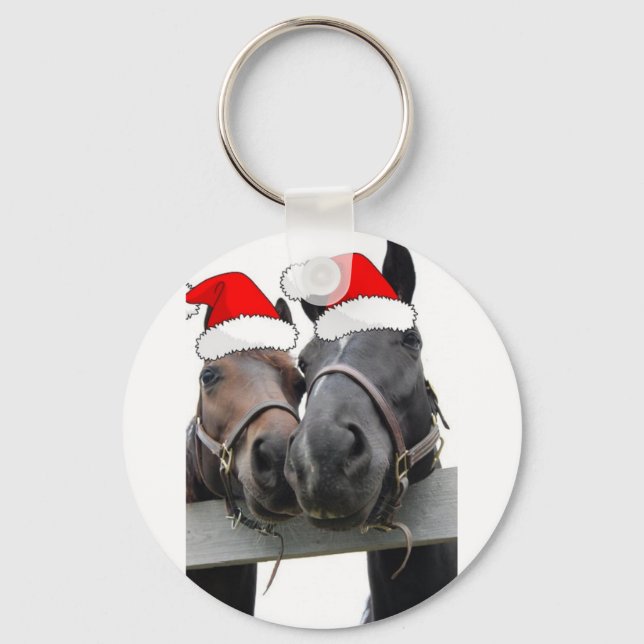 Christmas Horses Key Ring (Front)