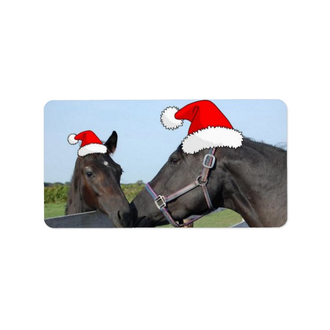 Christmas Horses Label (Front)