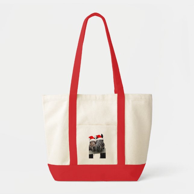Christmas Horses Tote Bag (Front)