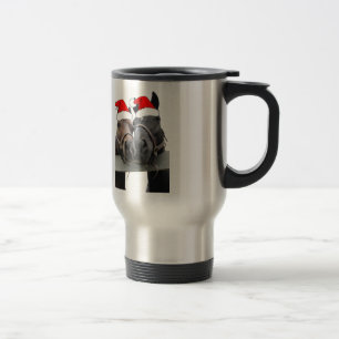Christmas Horses Travel Mug