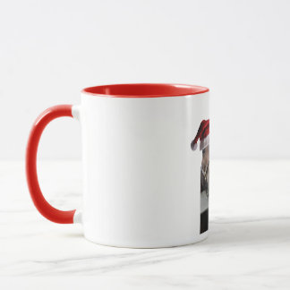 Christmas Horses wearing Santa Claus Hats Mug