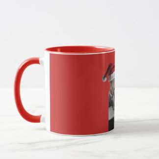 Christmas Horses Wearing Santa Claus Hats Mug