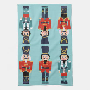 Christmas Hostess Gift Nutcrackers  Tea Towel