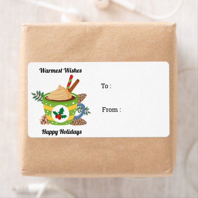 Christmas Hot Chocolate Cocoa Green White (Insitu)