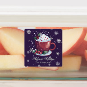 Christmas Hot Chocolate Personalized Purple Baking