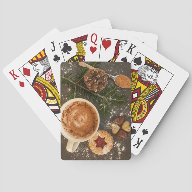 Christmas Hot Chocolate Playing Cards (Back)