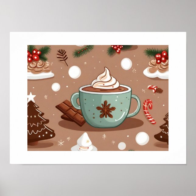 Christmas Hot Chocolate Poster (Front)