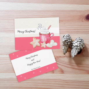 Christmas Hot Cocoa And Cookies Watercolor Invitation