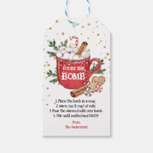 Christmas Hot Cocoa Bomb Tag Chocolate Bomb Tag