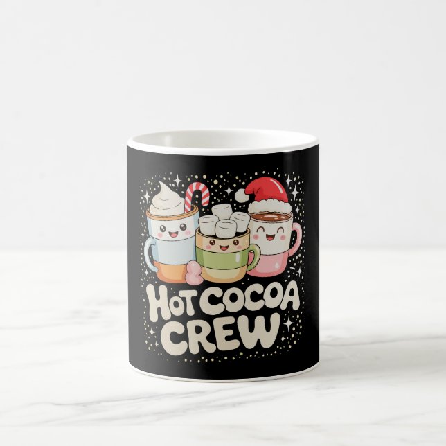 Christmas Hot Cocoa Crew Xmas Holiday Family Coffee Mug (Center)