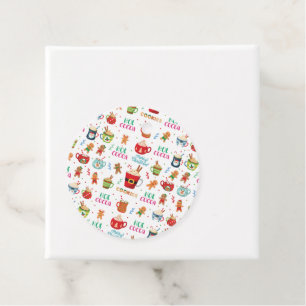 Christmas hot Cocoa, Ginger Cookies  Favour Tags