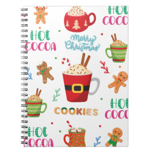 Christmas hot Cocoa, Ginger Cookies Notebook