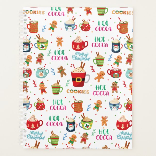 Christmas hot Cocoa, Ginger Cookies  Planner (Front)