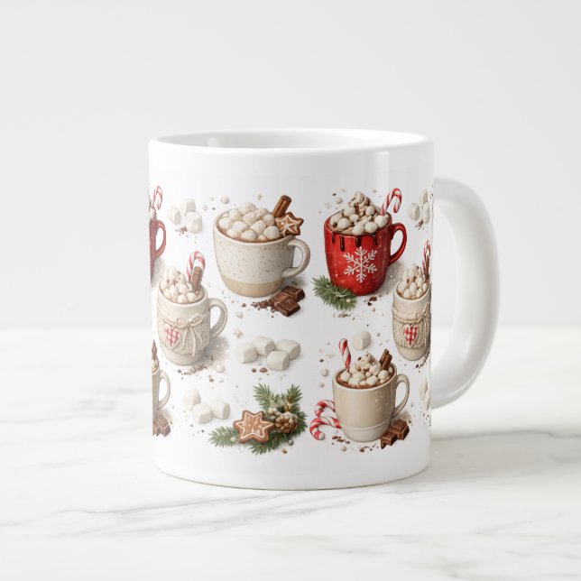 Christmas Hot Cocoa Mug (Front Right)