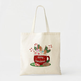 Christmas Hot Cocoa Tote Bag