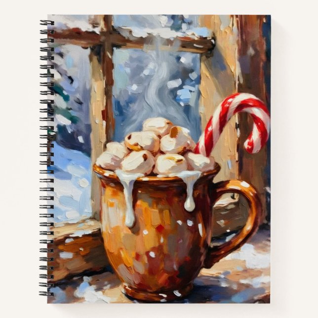 Christmas Hot Cocoa with Roasted Marshmallows  Notebook (Front)