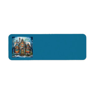 Christmas House Address Labels
