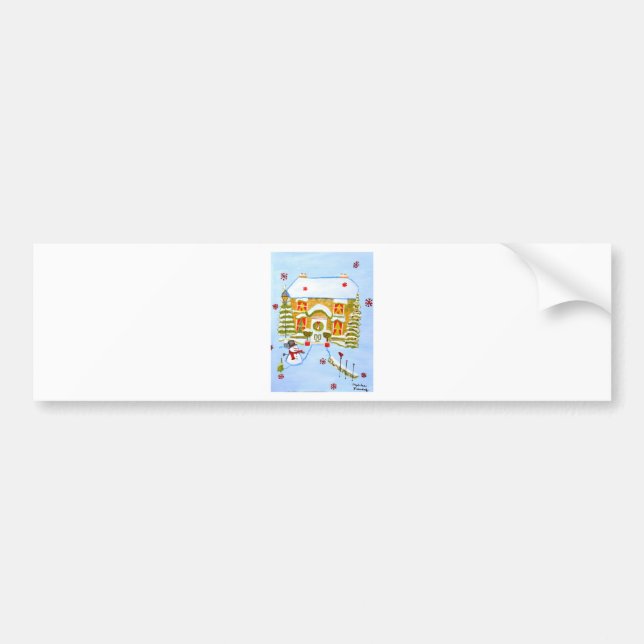 Christmas House Bumper Sticker (Front)