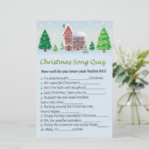 Christmas house christmas song quiz game