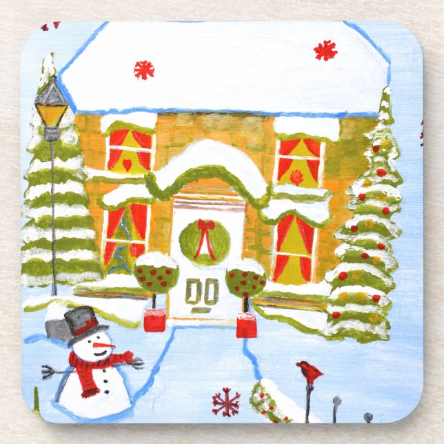 Christmas House Coaster (Front)