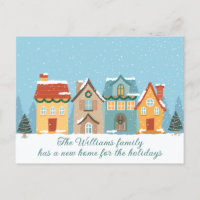 Christmas House Festive New Home Address Moving