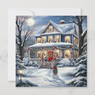 Christmas House Greeting Card